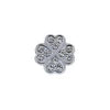 Rhinestone Slide Letter Charms – A-Z Stainless Steel 10mm Bling Alphabet for Pet Collars & DIY Accessories - Fold Paws