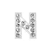 Rhinestone Slide Letter Charms – A-Z Stainless Steel 10mm Bling Alphabet for Pet Collars & DIY Accessories - Fold Paws