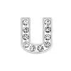 Rhinestone Slide Letter Charms – A-Z Stainless Steel 10mm Bling Alphabet for Pet Collars & DIY Accessories - Fold Paws