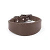 Luxury Genuine Leather Dog Collar – Extra Wide Tapered Design for Greyhound & Whippet with Buckle Closure - Fold Paws