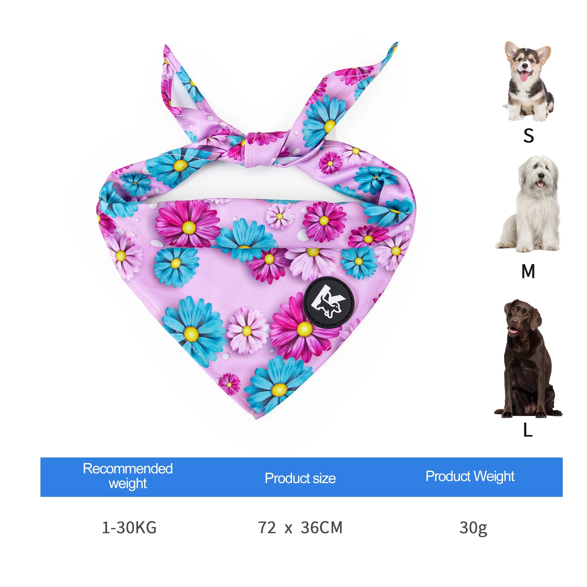 Dog Vest & Leash Set – Morning Sun Collar with Bandana for Stylish Pet Walking - Fold Paws