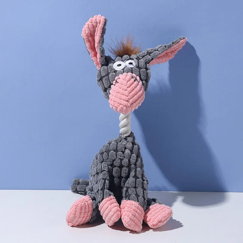 Custom Eco-Friendly Dog Plush Toy – Soft Stuffed Squeaky Chew Accessories for Interactive Pet Play - Fold Paws