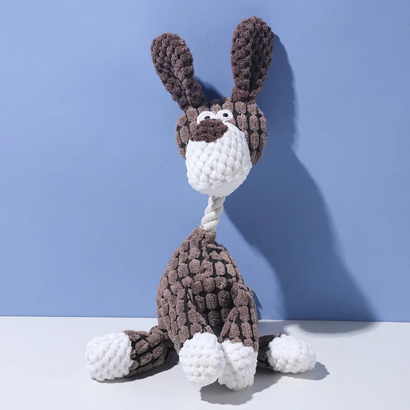 Custom Eco-Friendly Dog Plush Toy – Soft Stuffed Squeaky Chew Accessories for Interactive Pet Play - Fold Paws