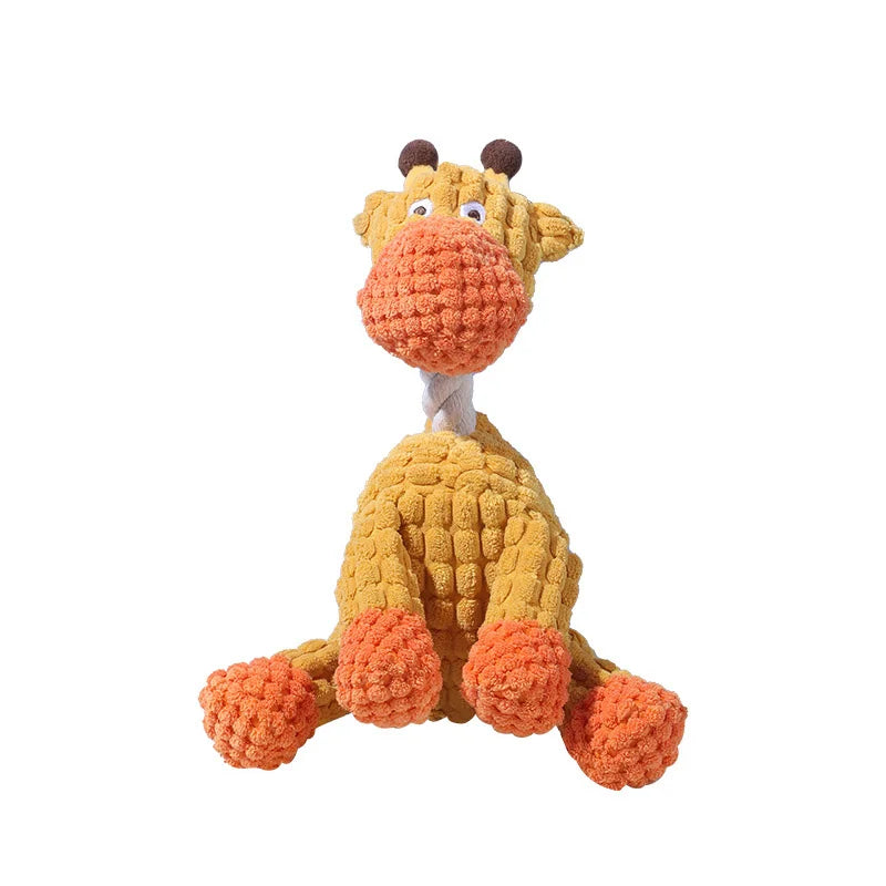 Custom Eco-Friendly Dog Plush Toy – Soft Stuffed Squeaky Chew Accessories for Interactive Pet Play - Fold Paws