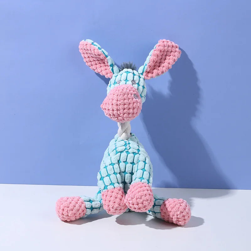 Custom Eco-Friendly Dog Plush Toy – Soft Stuffed Squeaky Chew Accessories for Interactive Pet Play - Fold Paws