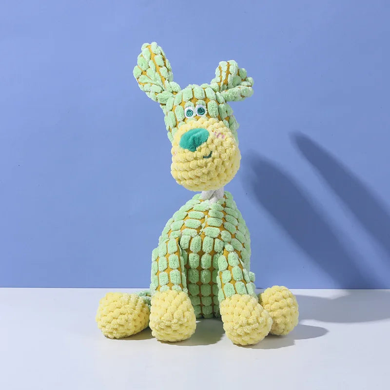 Custom Eco-Friendly Dog Plush Toy – Soft Stuffed Squeaky Chew Accessories for Interactive Pet Play - Fold Paws