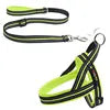 Reflective Explosion-Proof Dog Chest Strap – Easy-Wear Gun-Shaped Harness with Towing Rope for Medium & Large Dogs - Fold Paws