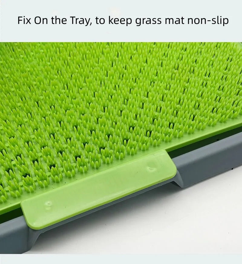 X-Large Dog Grass Potty Pad Tray – 35-Inch Eco-Friendly Indoor Pet Toilet for Training & Hygiene - Fold Paws