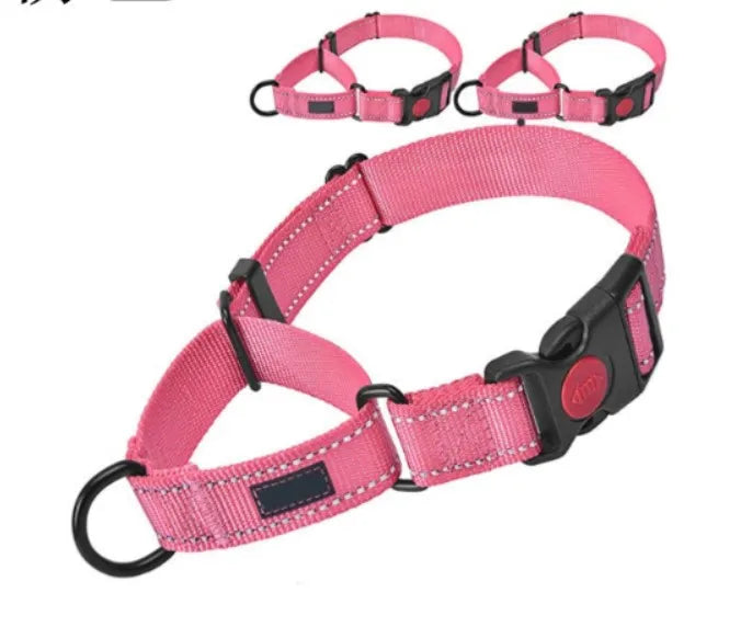 Reflective Dog Collar – Adjustable Soft Neoprene Padded Nylon Pet Collar for All Dog Sizes - Fold Paws