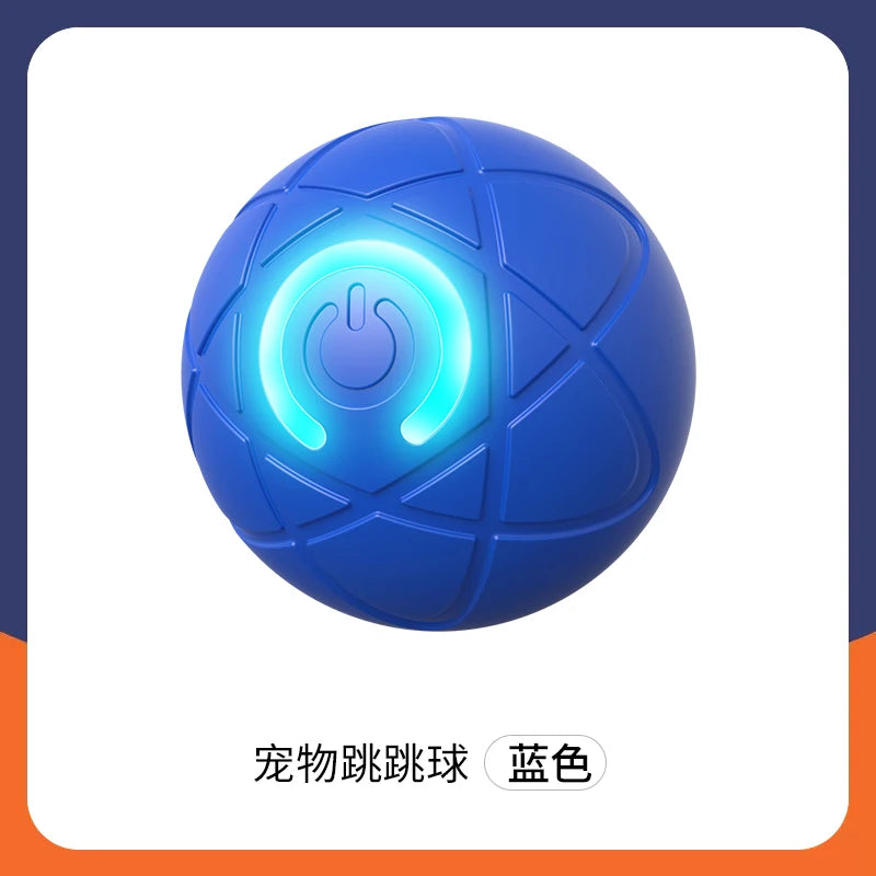 Multi Color 360° Smart Automatic Pet Rope Toy Interactive Electric Cat Rolling Ball with USB Charger - Fold Paws