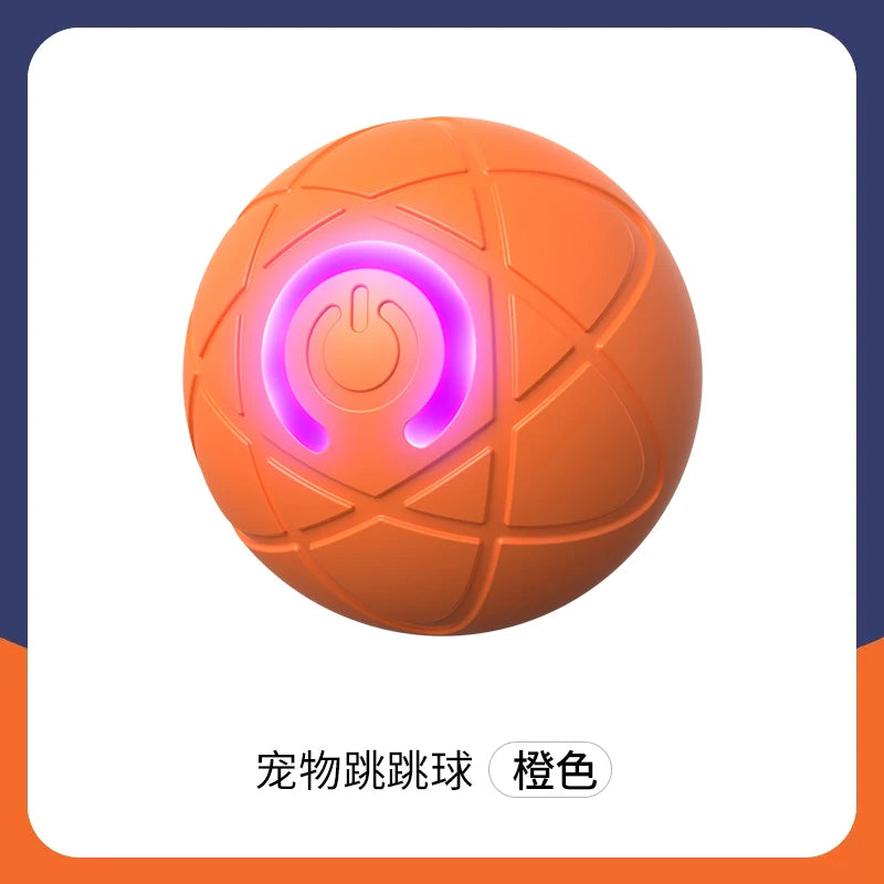 Multi Color 360° Smart Automatic Pet Rope Toy Interactive Electric Cat Rolling Ball with USB Charger - Fold Paws