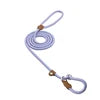 Nylon Slip Rope Dog Leash with Spring – Adjustable Heavy-Duty Training Lead for Small to Large Dogs - Fold Paws