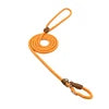 Nylon Slip Rope Dog Leash with Spring – Adjustable Heavy-Duty Training Lead for Small to Large Dogs - Fold Paws