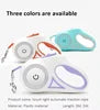 Custom Retractable Dog Leash with LED Flashlight – Large Jogging Pet Lead for Outdoor Training & Walking - Fold Paws