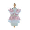 Luxury Shirt Dress Pets Outfits Leash Clothes Small Dog Party Skirt Puppy Sublimation Custom Dog Harness Design Dog Summer - Fold Paws