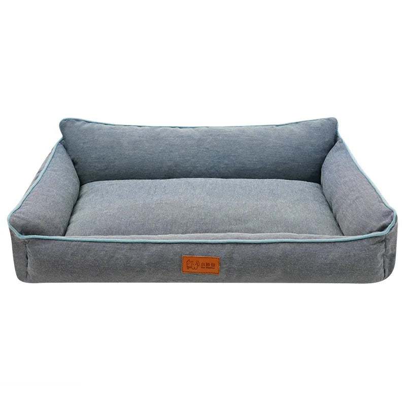 Luxury Canvas Pet Bed Large Chew Proof Extra Dog Beds Waterproof and Bite-resistant Dog Bed - Fold Paws