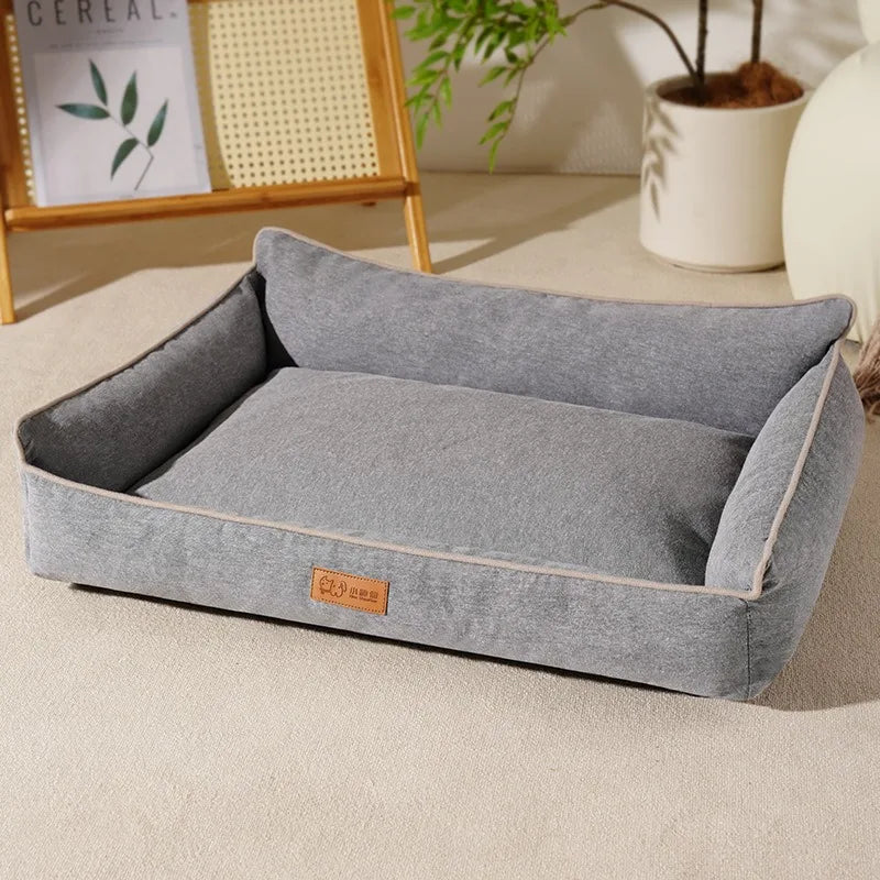 Luxury Canvas Pet Bed Large Chew Proof Extra Dog Beds Waterproof and Bite-resistant Dog Bed - Fold Paws