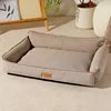 Luxury Canvas Pet Bed Large Chew Proof Extra Dog Beds Waterproof and Bite-resistant Dog Bed - Fold Paws