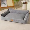 Luxury Canvas Pet Bed Large Chew Proof Extra Dog Beds Waterproof and Bite-resistant Dog Bed - Fold Paws