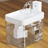 Wireless Pet Water Fountain – 1.5L Automatic Filter Dispenser with Sensor & Ultra Quiet Pump for Cats & Dogs - Fold Paws